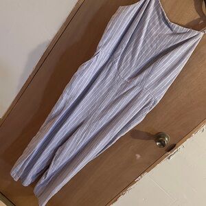 Old Navy Striped Purple and White Jumpsuit
